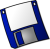 Blue Floppy Disk Clip Art